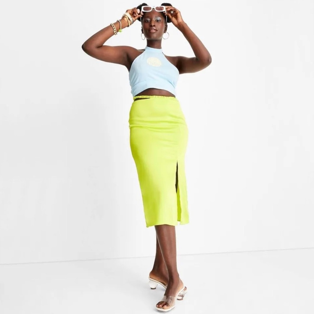 Future Collective Side Cut Out Midi Skirt - Future Collective with Alani Noelle